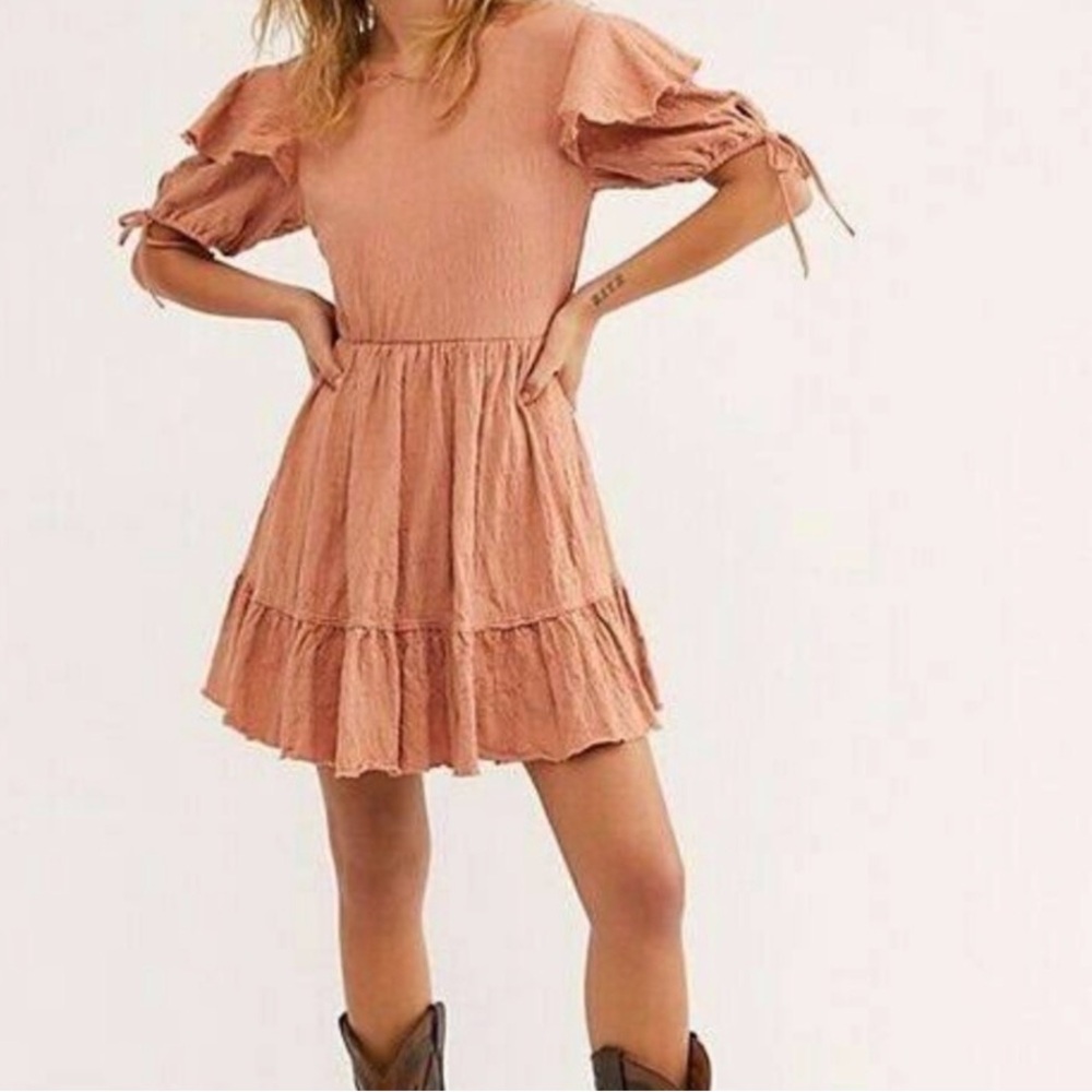 Free People Beach Iris open back Mini Dress size XS